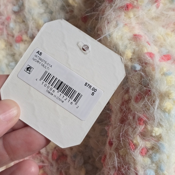 Altar'd State Sally Confetti Eyelash Sweater Ivory-multi NWT Size Small - Picture 5 of 7